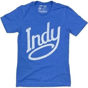 Visit Indy Indianapolis Blue T-Shirt New - Closeout = Last Ones!